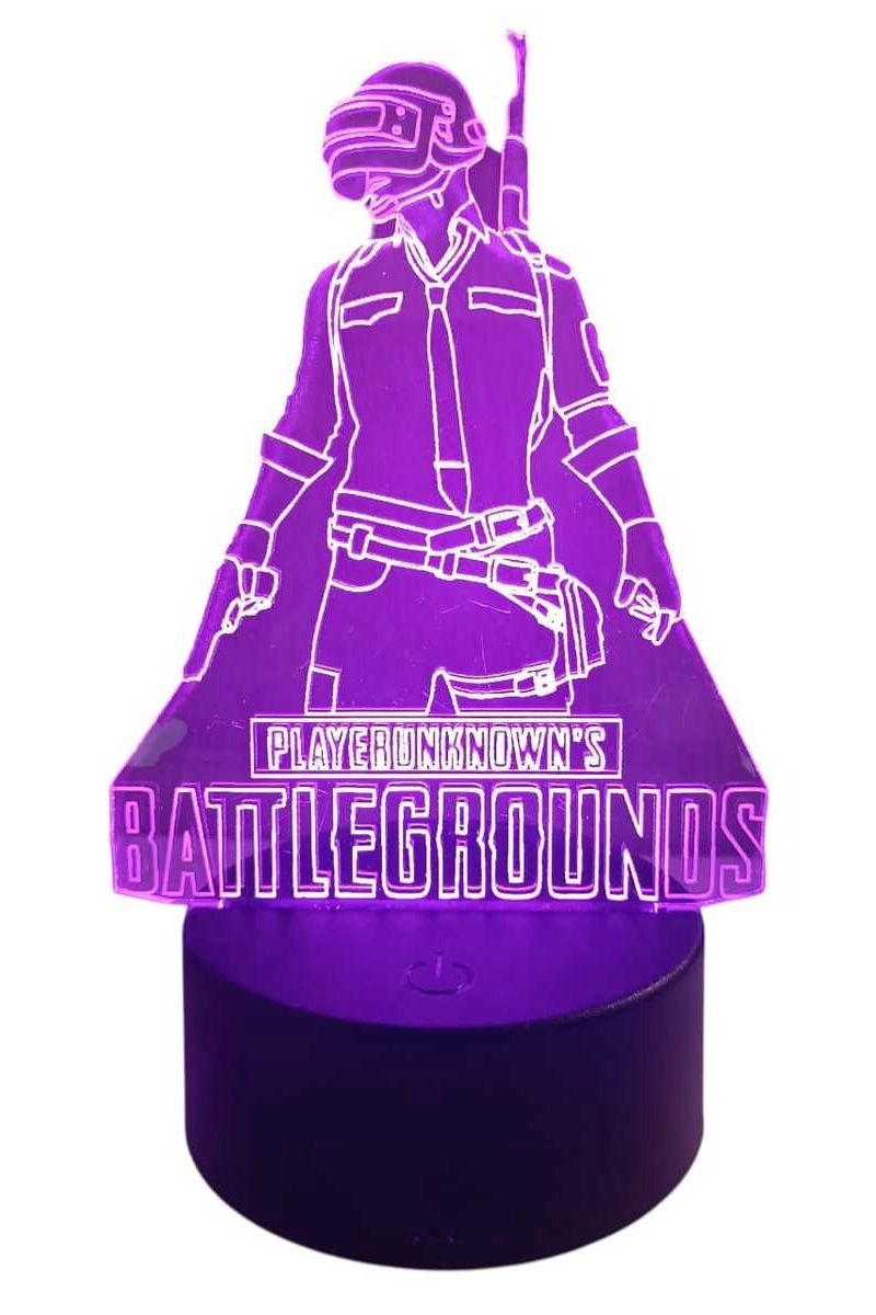 LAMPARA ILUSION PUBG BATTLEGROUNDS DE 7 COLORES - 4