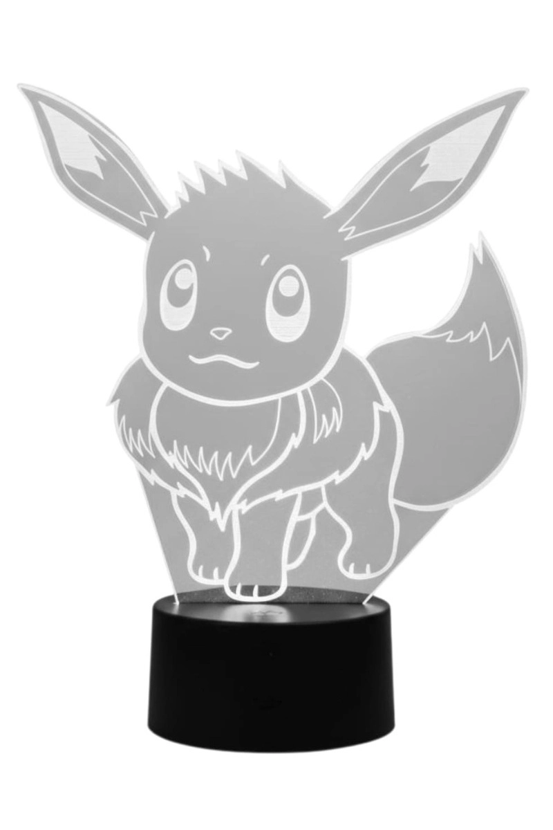 LAMPARA ILUSION 3D EVEE POKEMON DE 7 COLORES - 4