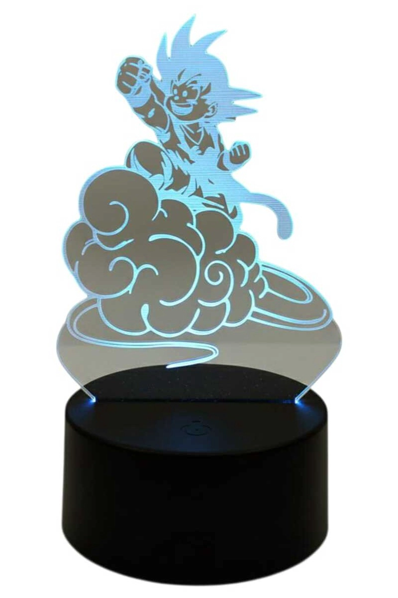 LAMPARA ILUSION 3D GOKU NUBE DE 7 COLORES - 1