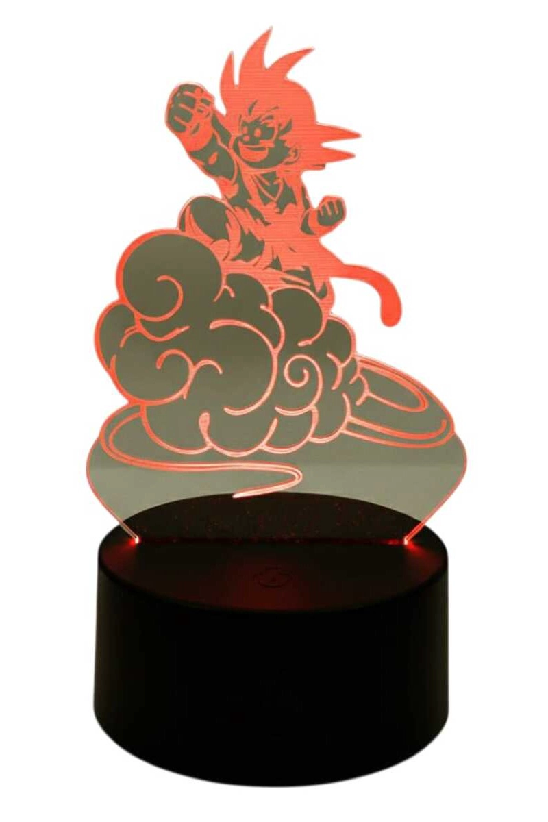 LAMPARA ILUSION 3D GOKU NUBE DE 7 COLORES - 3
