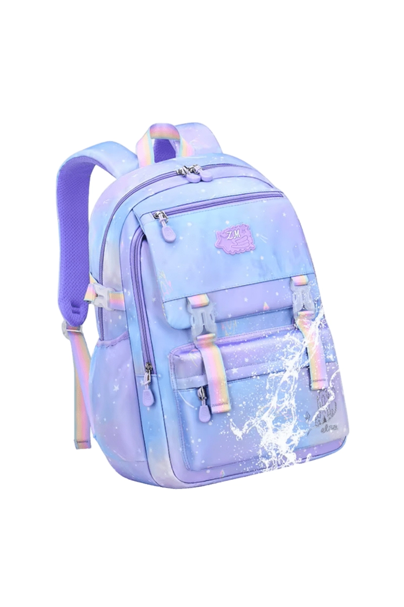 MOCHILA ESCOLAR ARCOIRIS TONOS PASTEL - 7