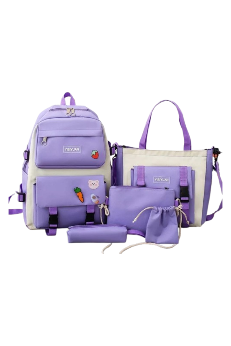 CONJUNTO DE 5 PIEZAS DE MOCHILAS - 2