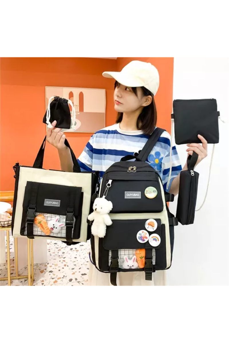 CONJUNTO DE 5 PIEZAS DE MOCHILAS - 3