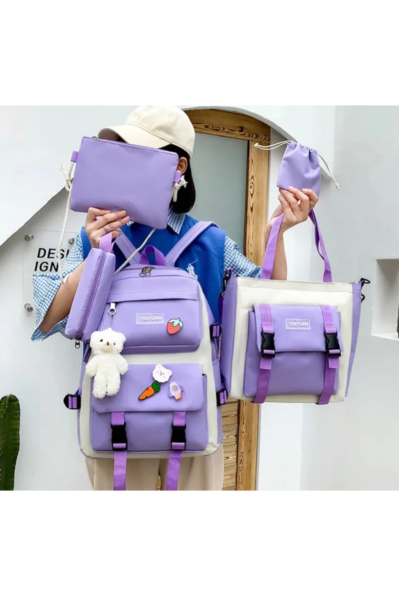 CONJUNTO DE 5 PIEZAS DE MOCHILAS - 5