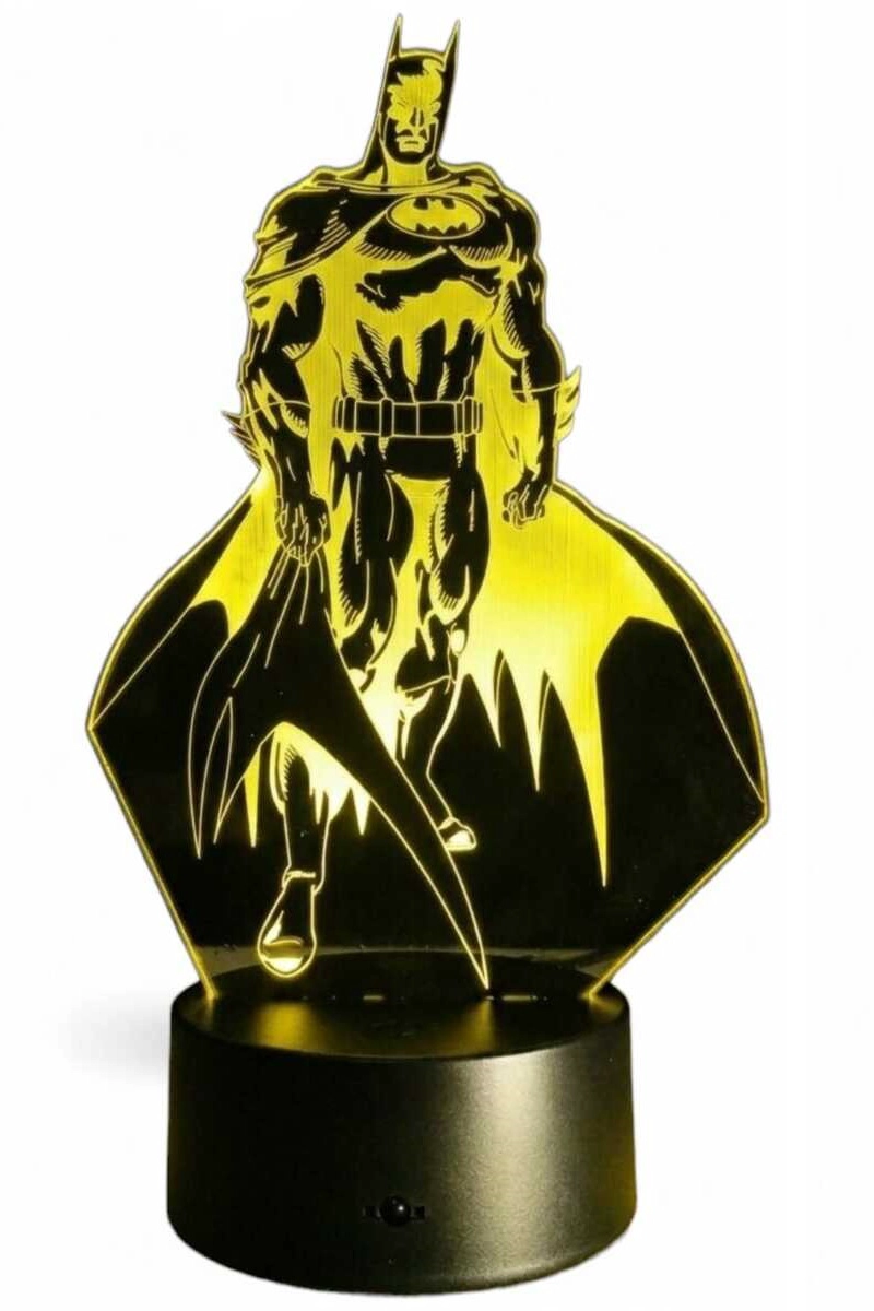 LAMPARA ILUSION 3D BATMAN DE 7 COLORES - 1