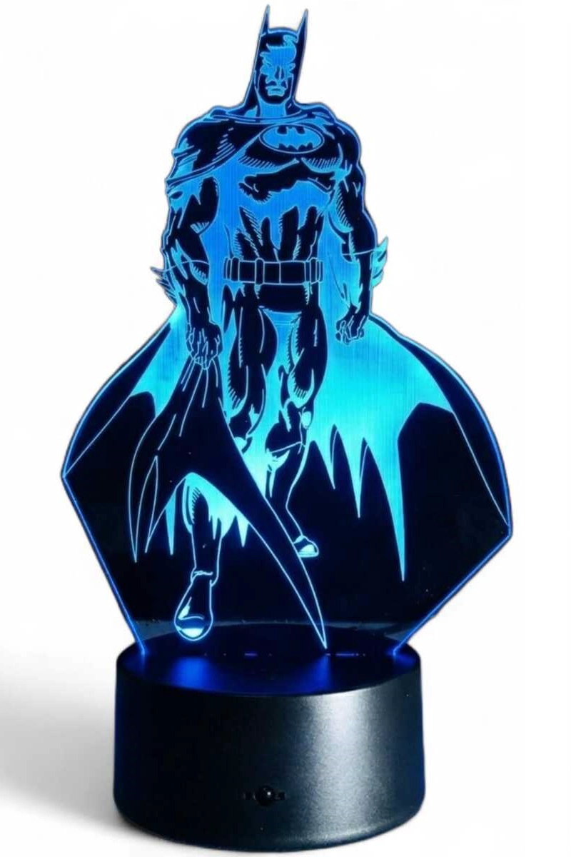 LAMPARA ILUSION 3D BATMAN DE 7 COLORES - 2