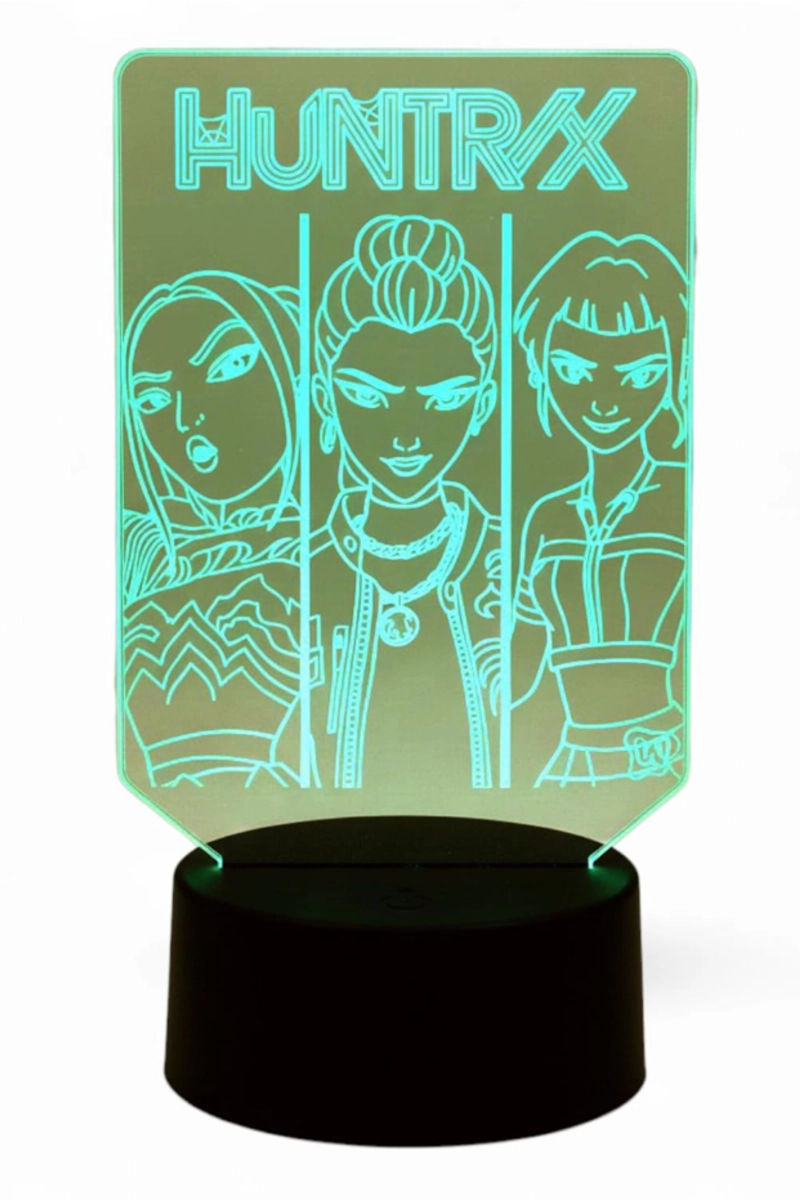 LAMPARA ILUSION 3D GUERREAS K-POP I DE 7 COLORES - 2