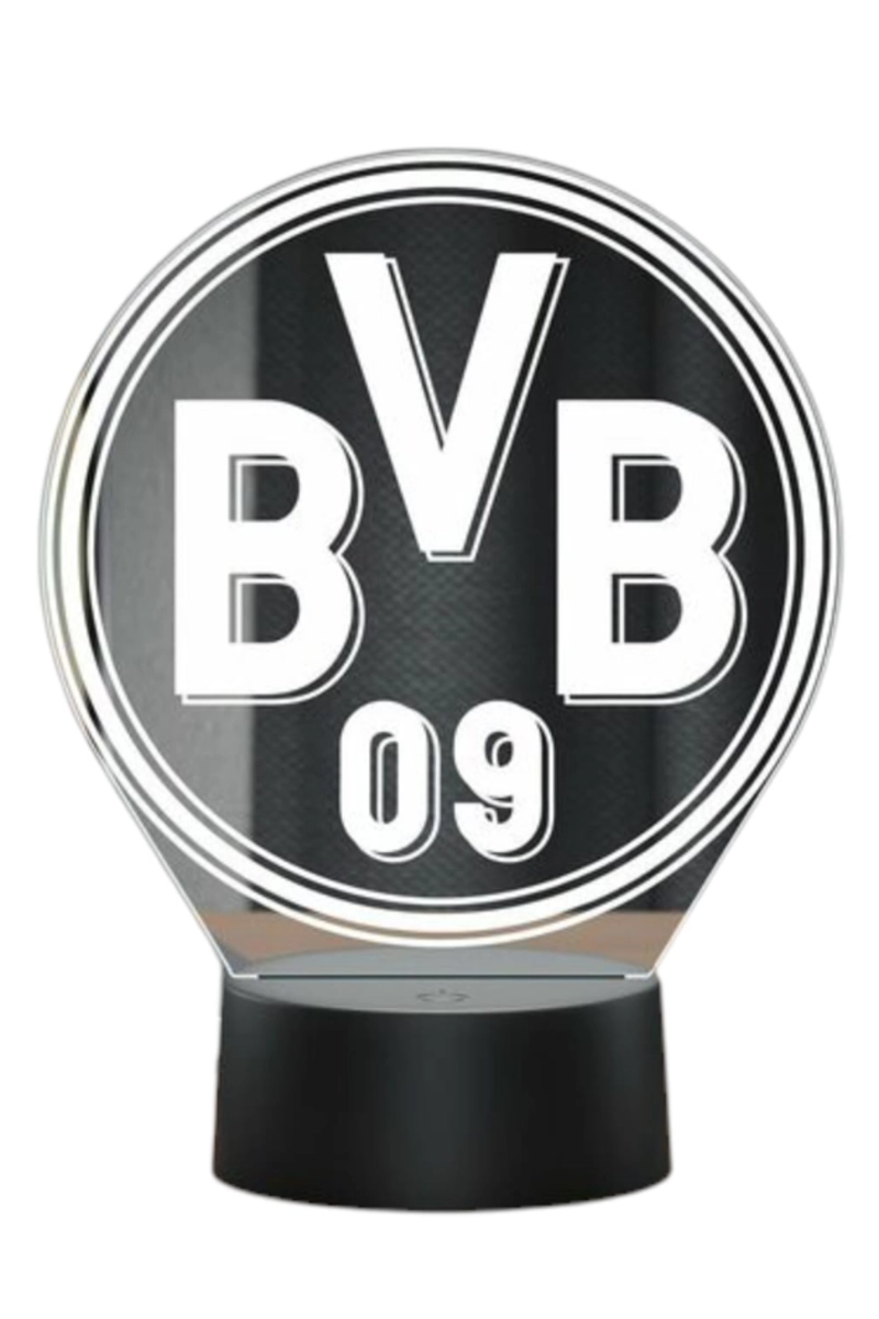 LAMPARA ILUSION 3D BORUSSIA DORTMUND DE 7 COLORES - 1