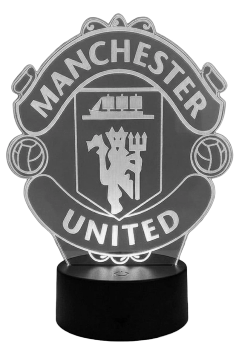 LAMPARA ILUSION 3D MANCHESTER UNITED DE 7 COLORES - 3