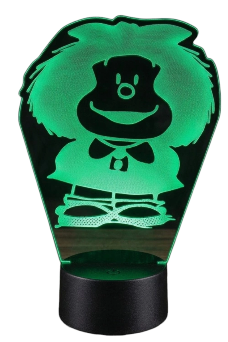 LAMPARA ILUSION 3D MAFALDA DE 7 COLORES - 2