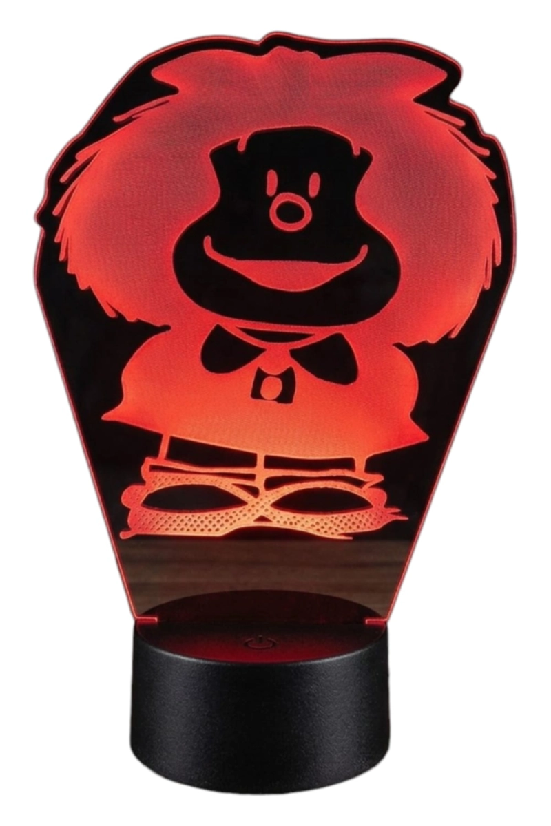 LAMPARA ILUSION 3D MAFALDA DE 7 COLORES - 3