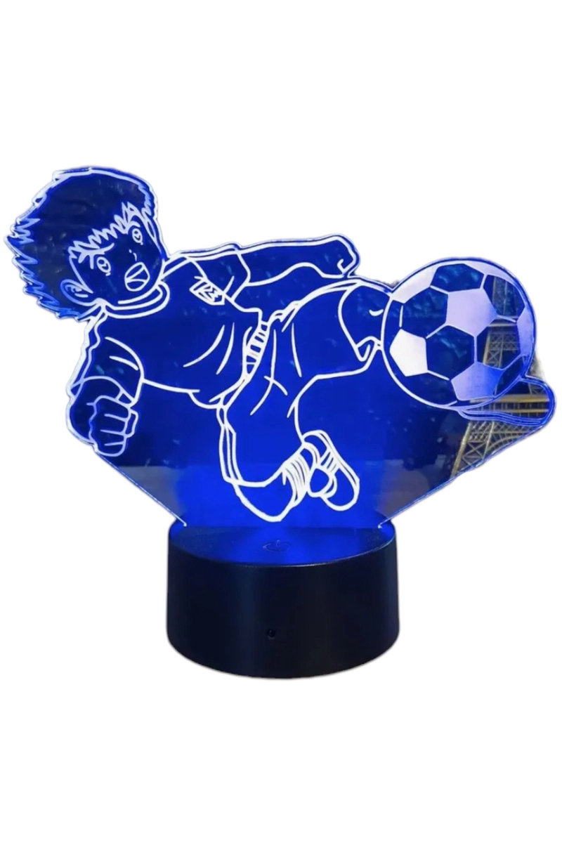 LAMPARA ILUSION 3D SUPERCAMPEONES OLIVER ATOM DE 7 COLORES - 2