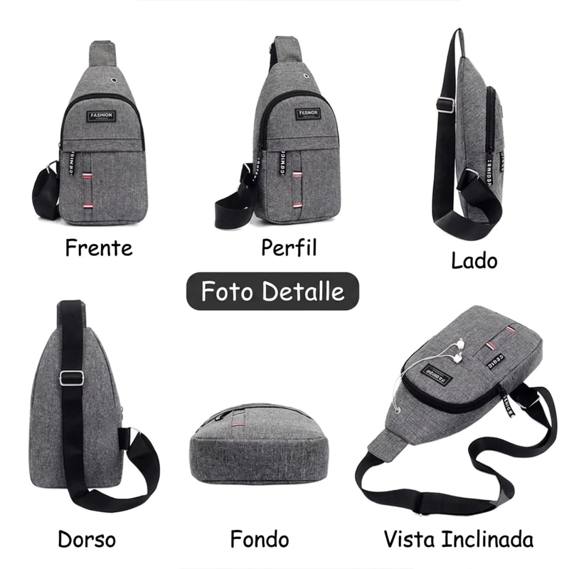 MORRAL PECHERA CRUZADO CON SALIDA AUDIFONOS - 6