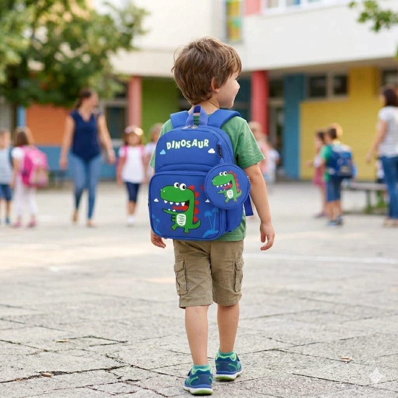 MOCHILA INFANTIL CON MONEDERO DISEÑOS ANIMADOS - 10