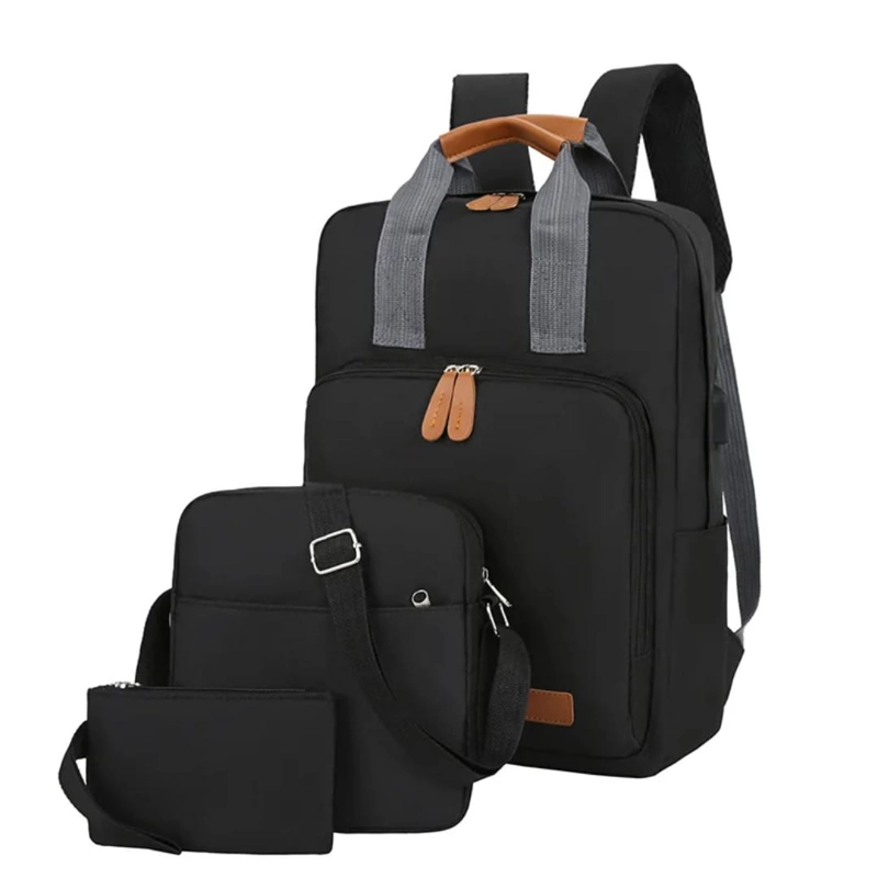 SET DE MOCHILA 3 EN 1 (MOCHILA, BANDOLERA Y ESTUCHE) - 2