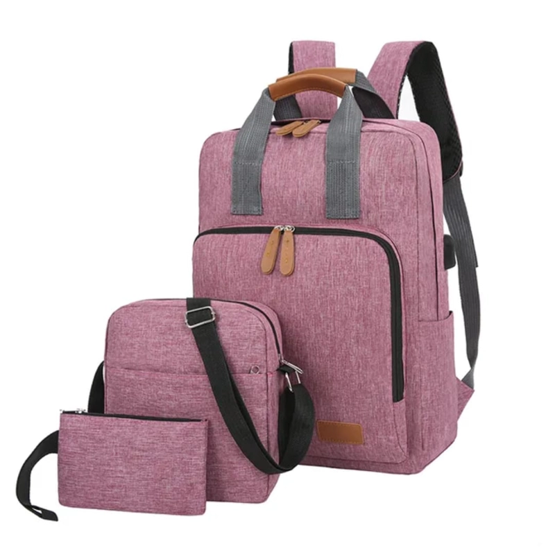 SET DE MOCHILA 3 EN 1 (MOCHILA, BANDOLERA Y ESTUCHE) - 3