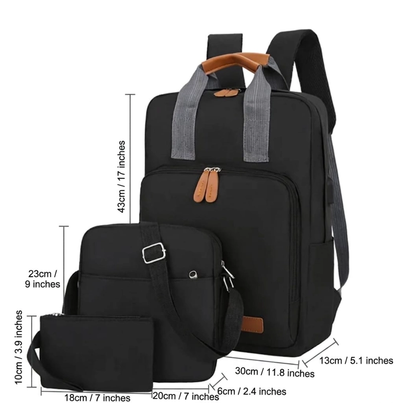 SET DE MOCHILA 3 EN 1 (MOCHILA, BANDOLERA Y ESTUCHE) - 5