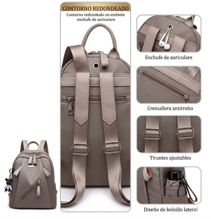 MOCHILA URBANA CASUAL PARA MUJER - 8