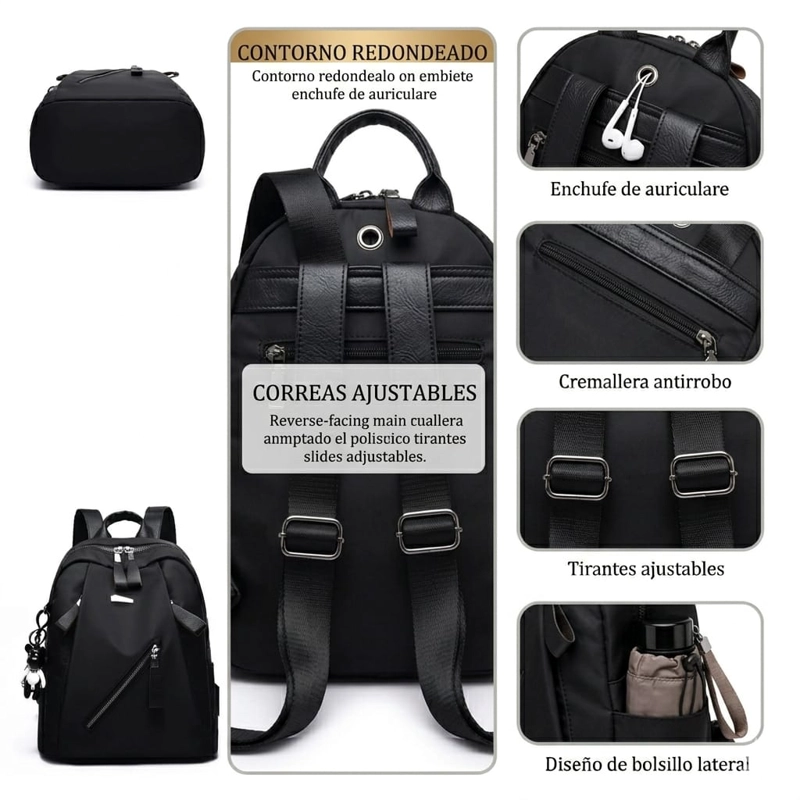 MOCHILA URBANA CASUAL PARA MUJER - 9