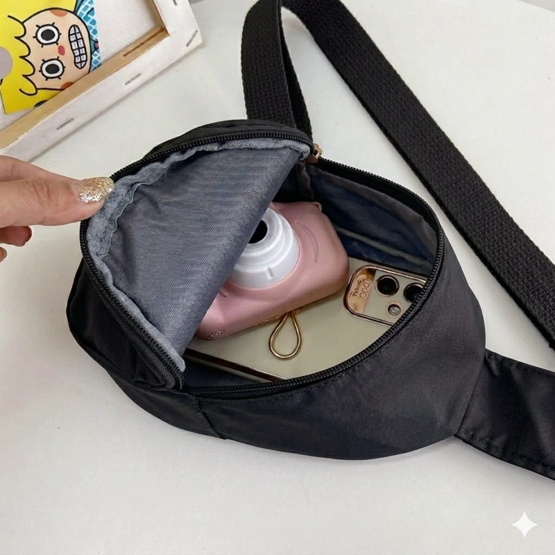 MINI MOCHILA BANDOLERA INFANTIL CARITA FELIZ - 8