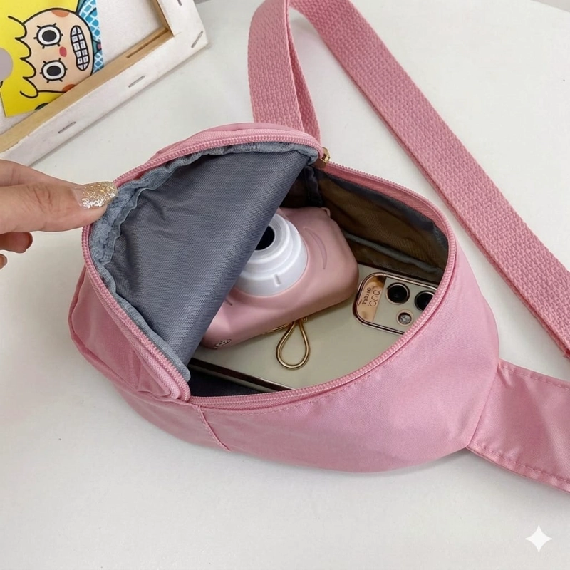 MINI MOCHILA BANDOLERA INFANTIL CARITA FELIZ - 9