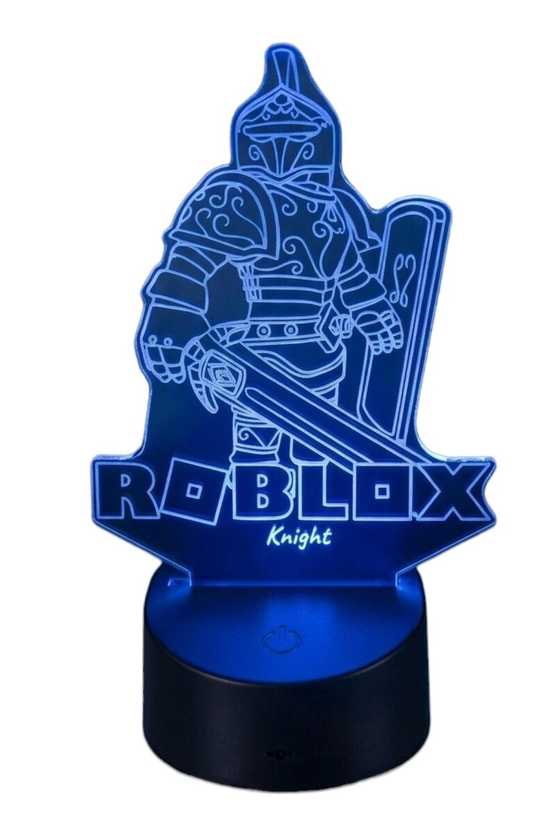 LAMPARA ILUSION 3D ROBLOX KNIGHT DE 7 COLORES - 1