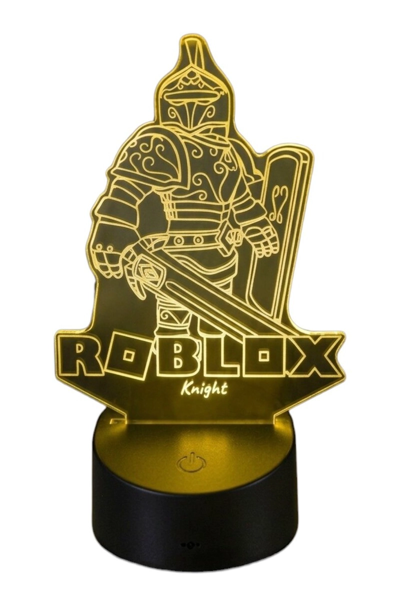 LAMPARA ILUSION 3D ROBLOX KNIGHT DE 7 COLORES - 2