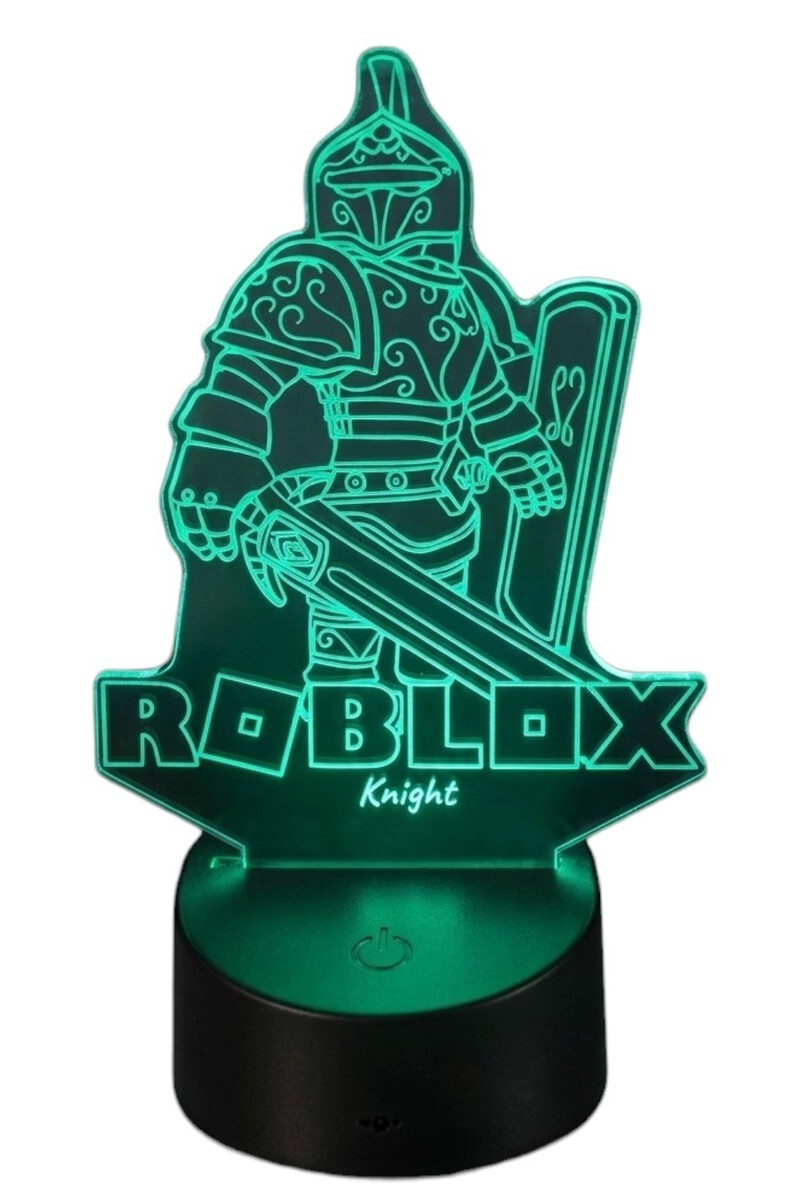 LAMPARA ILUSION 3D ROBLOX KNIGHT DE 7 COLORES - 3