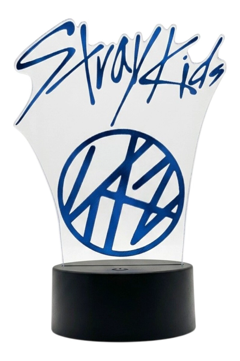 LAMPARA ILUSION 3D STRAY KIDS K-POP DE 7 COLORES - 1
