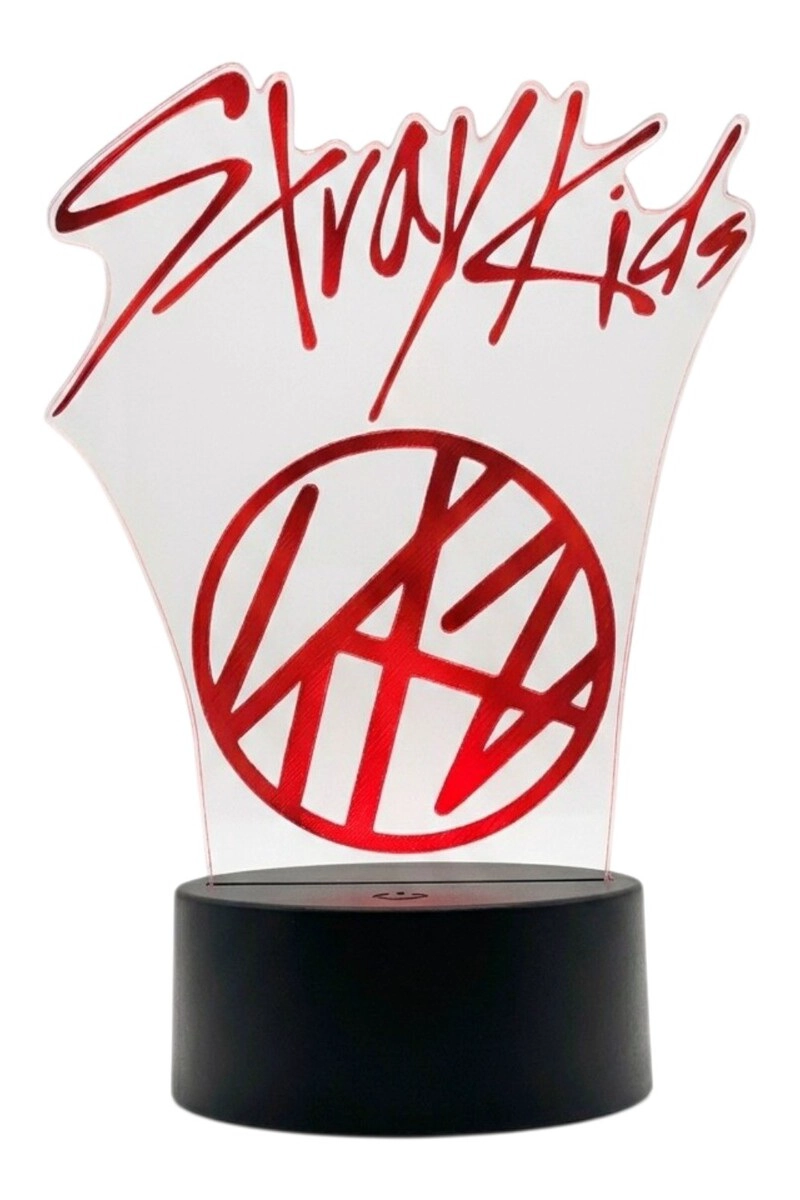 LAMPARA ILUSION 3D STRAY KIDS K-POP DE 7 COLORES - 2