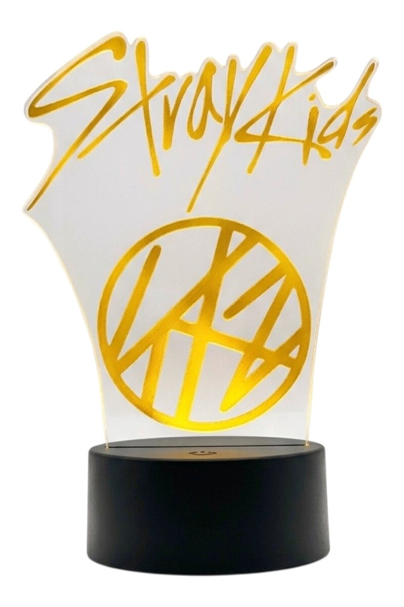 LAMPARA ILUSION 3D STRAY KIDS K-POP DE 7 COLORES - 3