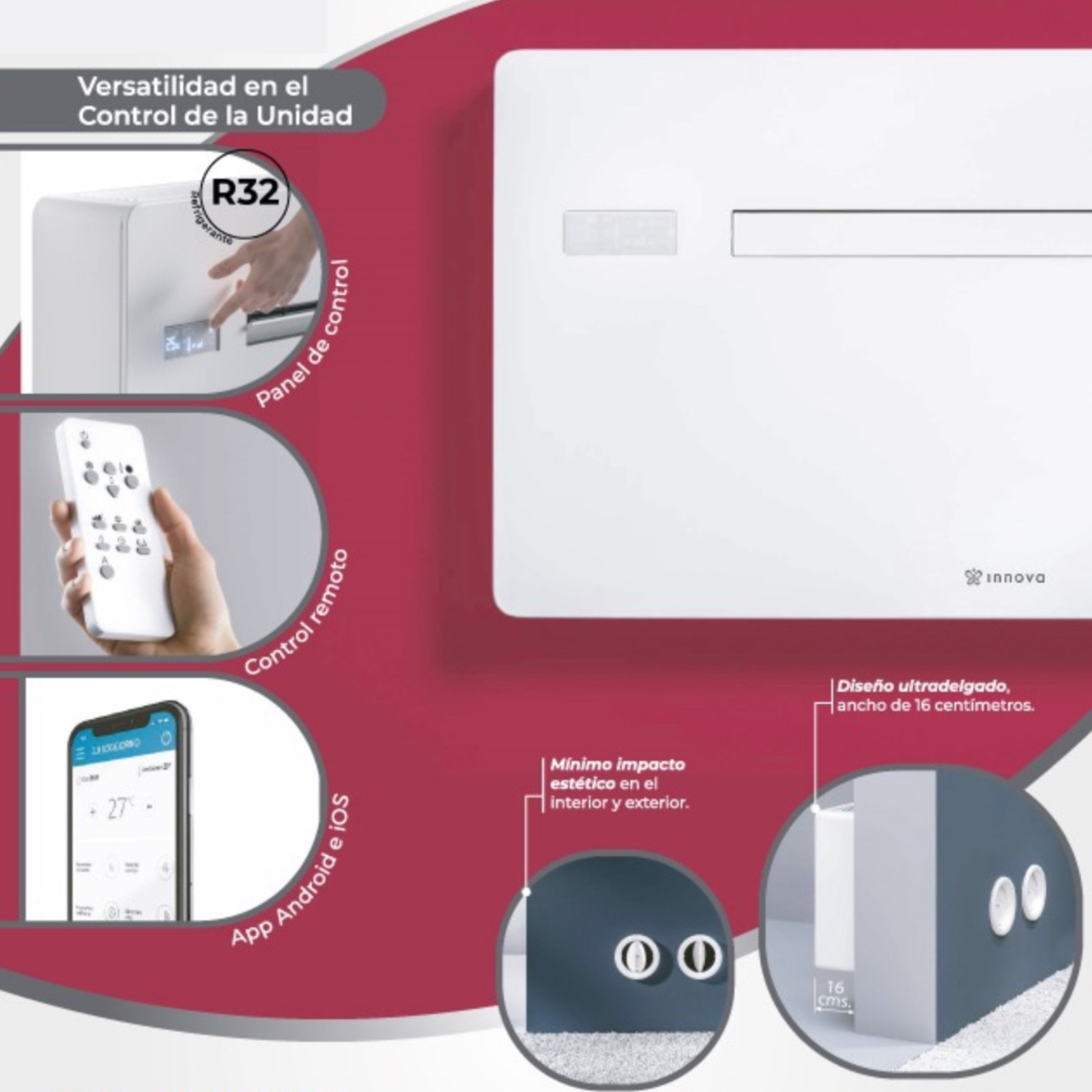 AIRE ACONDICIONADO INVERTER INNOVA 10000BTU FRIO CALOR - 5