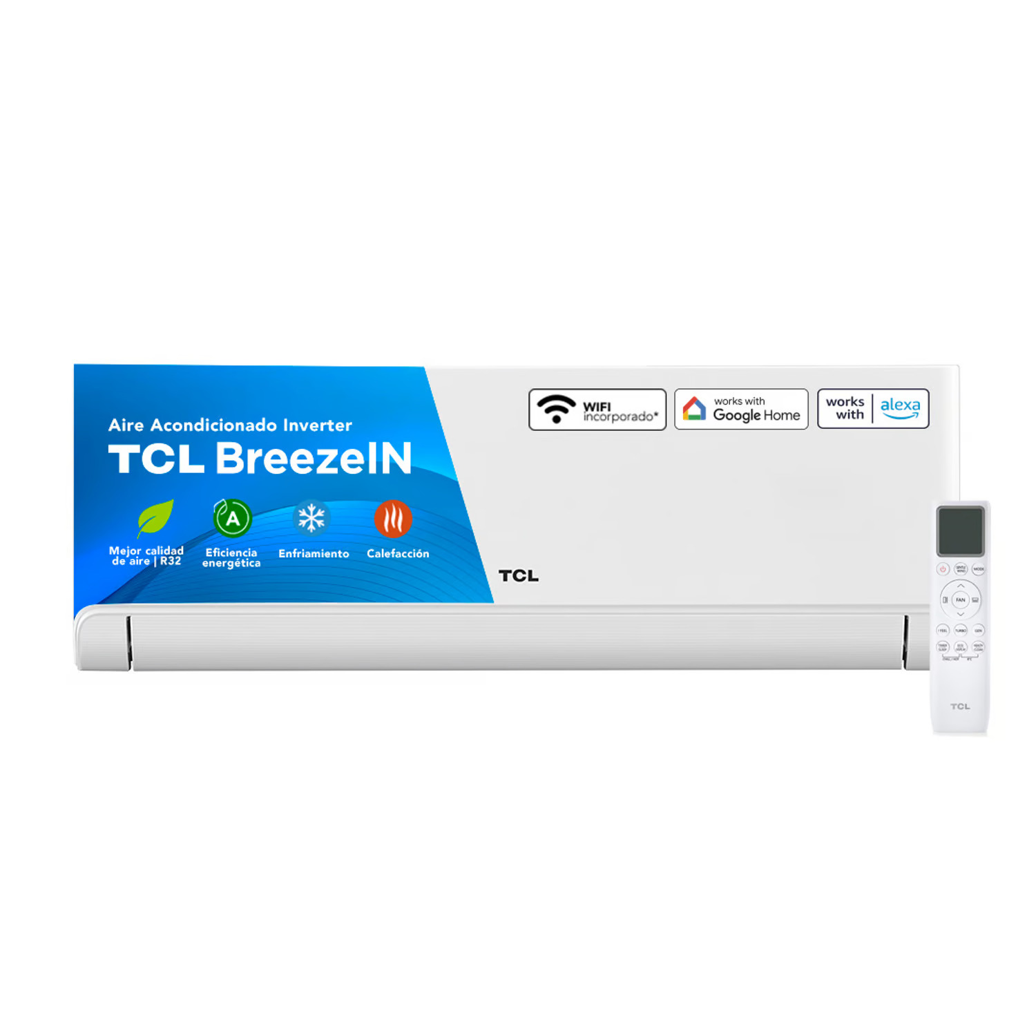 AIRE ACONDICIONADO TCL SPLIT 12000BTU MURO INVERTER BREEZEIN - 1