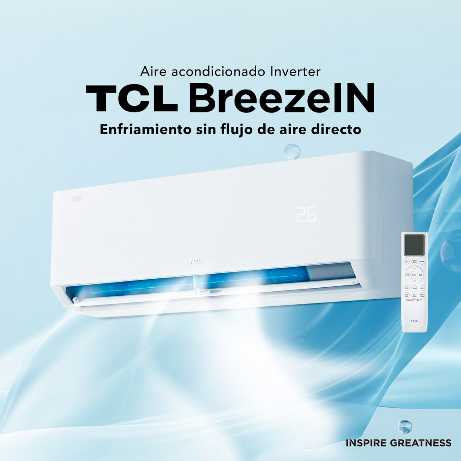 AIRE ACONDICIONADO TCL SPLIT 12000BTU MURO INVERTER BREEZEIN - 4