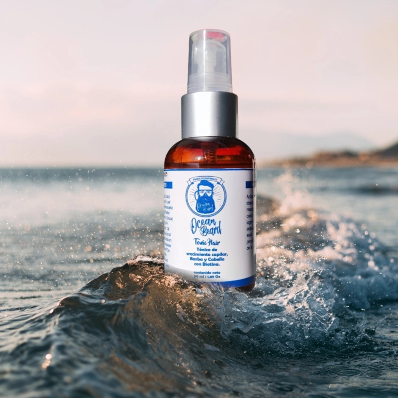 TONICO CRECIMIENTO DE BARBA Y CABELLO OCEAN BEARD CON INGREDIENTES NATURALES - 2