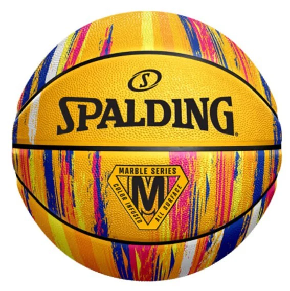 BALÓN BÁSQUETBOL SPALDING MARBLE YELLOW N°7 - 1