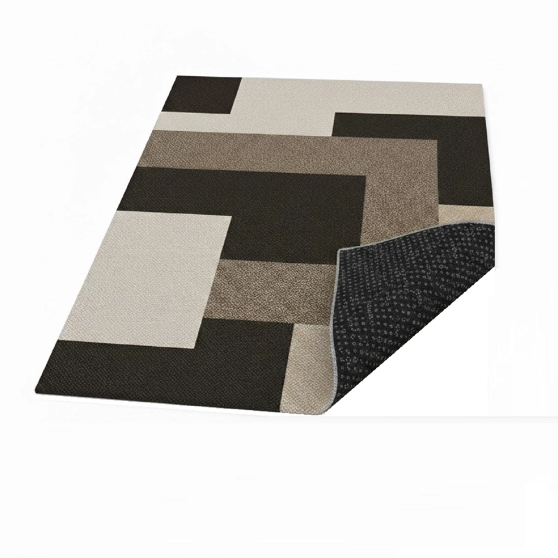 ALFOMBRA PARA LIVING 200X240 DISEÑO TETRIS MARRON  MODERNOS, ELEGANTES, DECORATIVOS WYM - 3