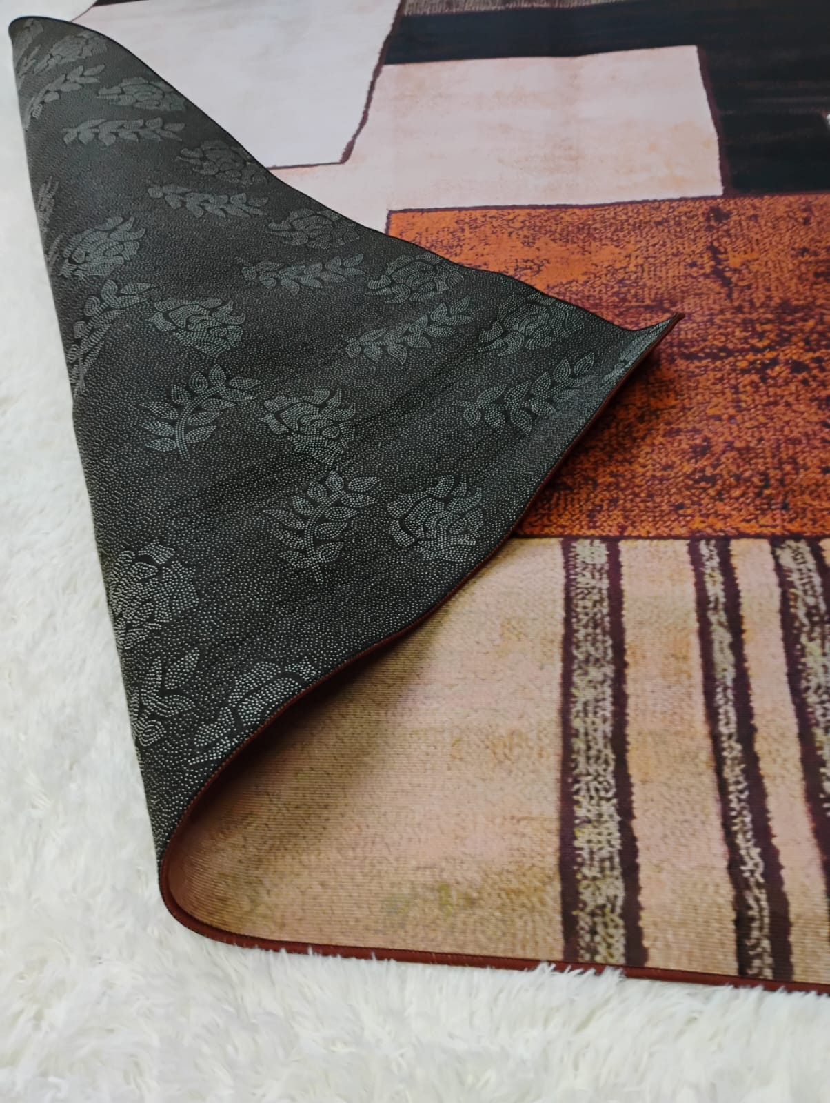 ALFOMBRA MARRON TERIS 160X200 CM - 3