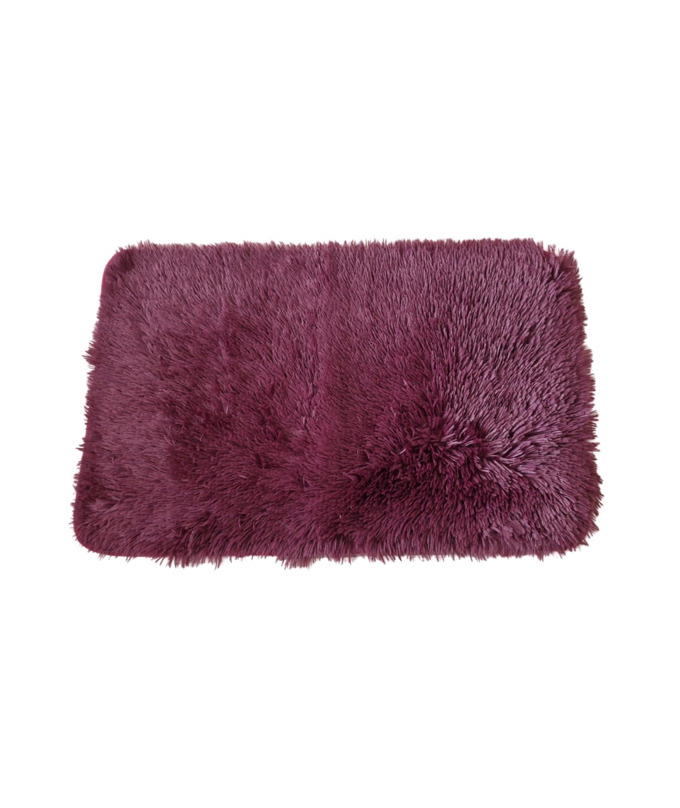 ALFOMBRA SHAGGY PELUDAS BURDEO OSCURO 50 X 80 CM - 1
