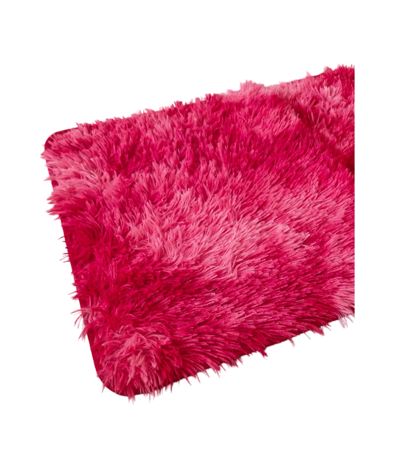 ALFOMBRA SHAGGY PELUDAS ROJO JASPEADO 50 X 80 CM - 1
