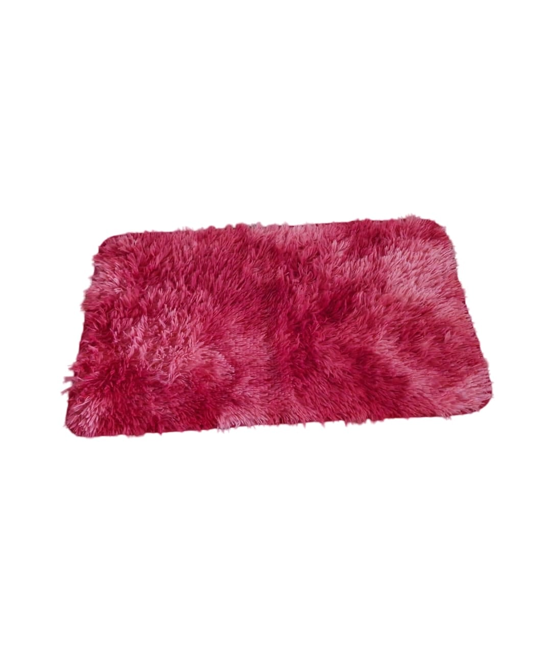ALFOMBRA SHAGGY PELUDAS ROJO JASPEADO 50 X 80 CM - 2