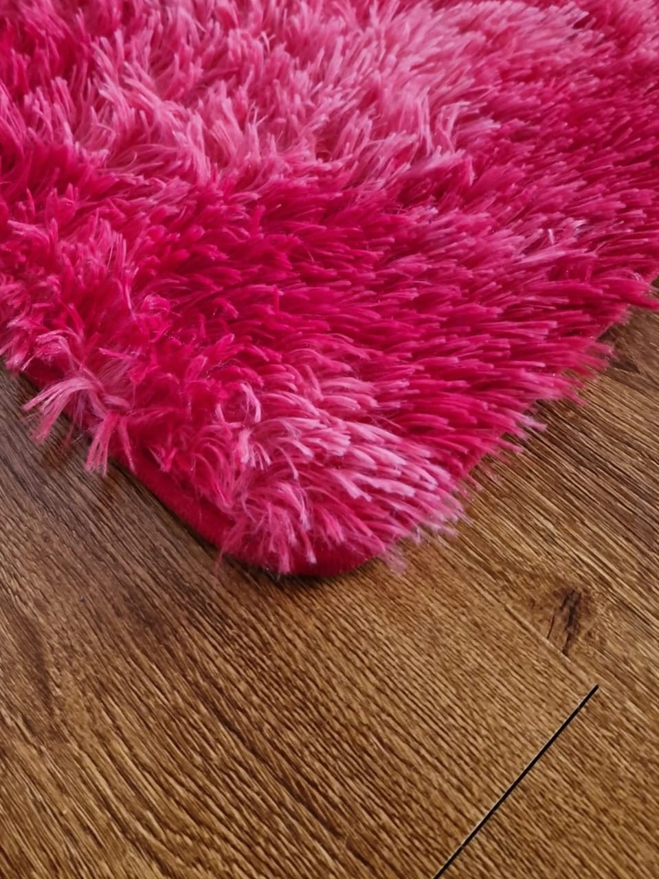 ALFOMBRA SHAGGY PELUDAS ROJO JASPEADO 50 X 80 CM - 4