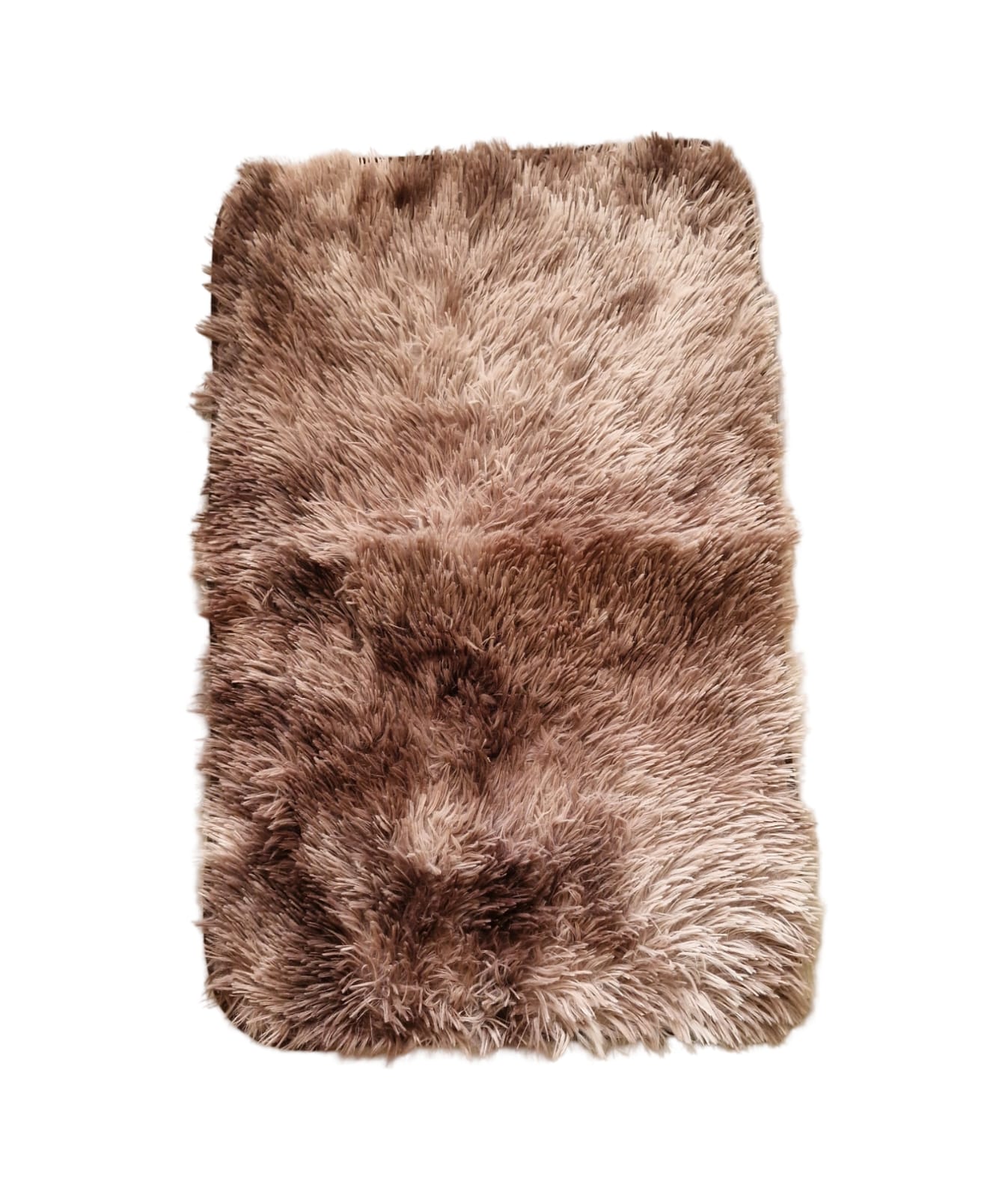 ALFOMBRA SHAGGY PELUDAS CAFE JASPEADO 50 X 80 CM - 1