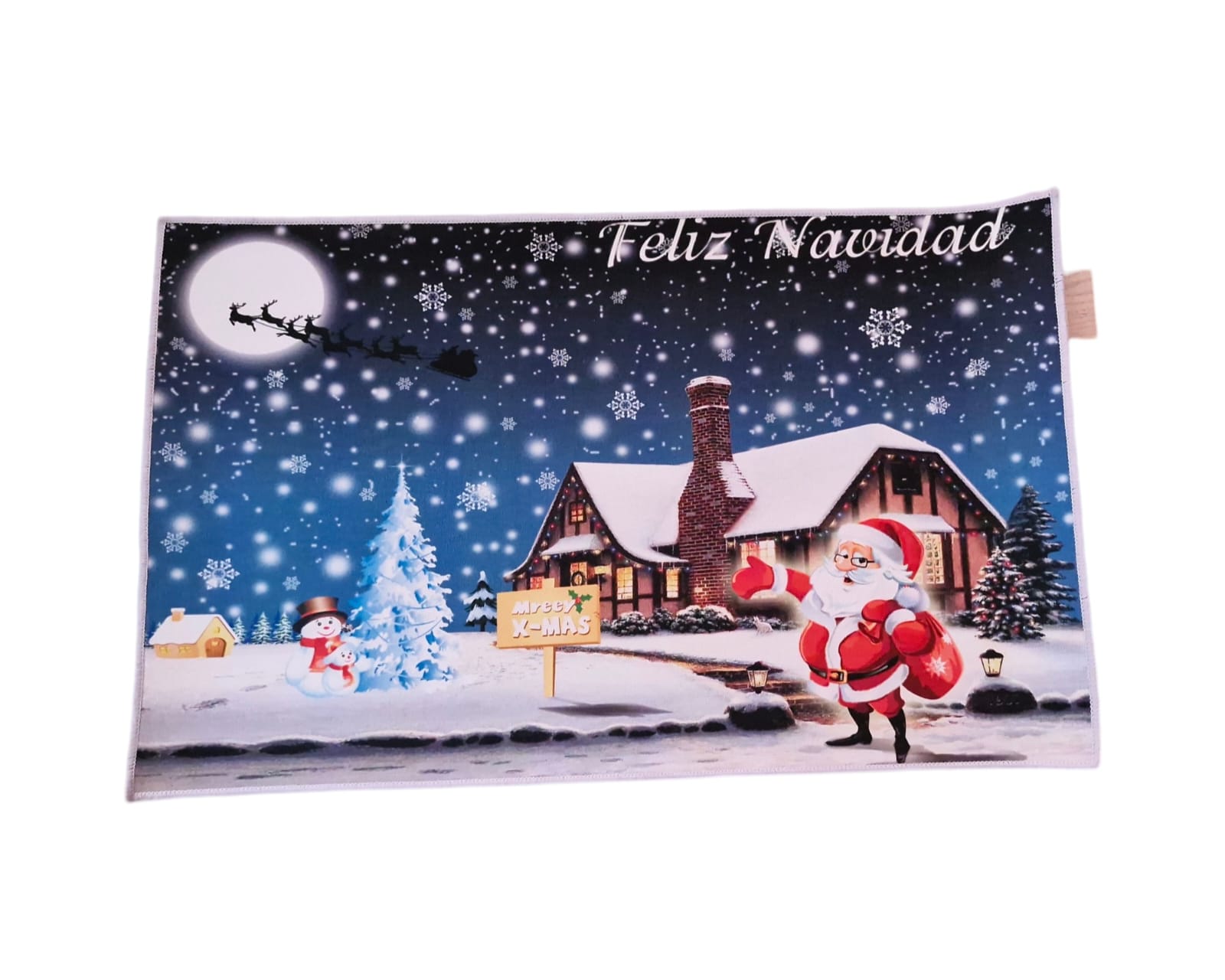 ALFOMBRA LISA NAVIDAD ANTIDESLIZANTE 50 X 80 CM - 1
