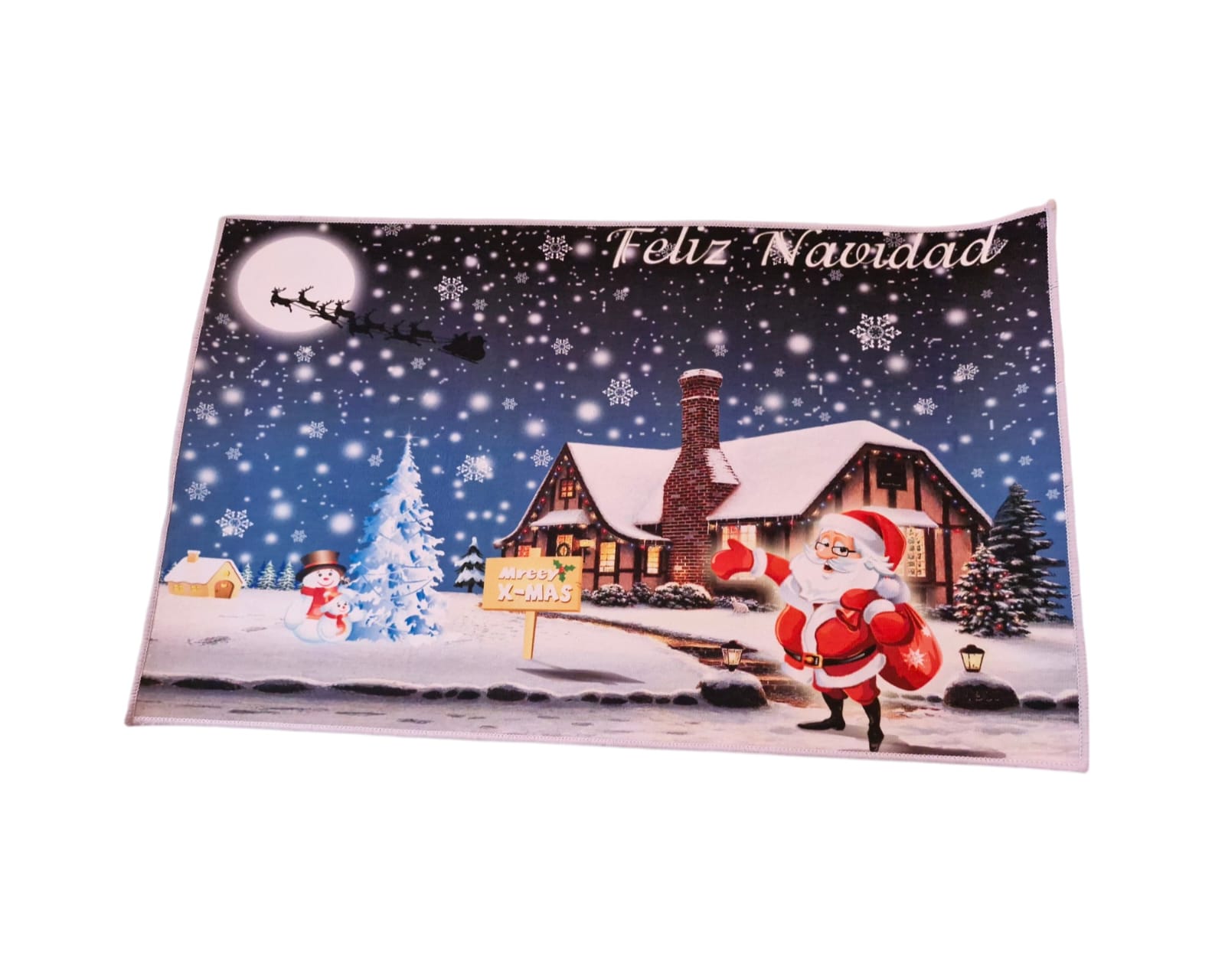 ALFOMBRA LISA NAVIDAD ANTIDESLIZANTE 50 X 80 CM - 3