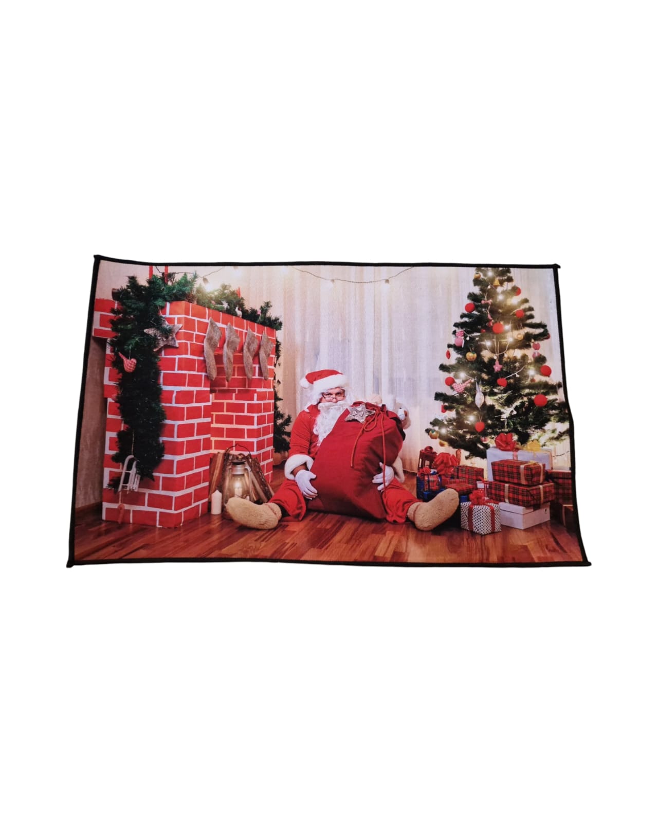 ALFOMBRA LISA NAVIDAD ANTIDESLIZANTE 50 X 80 CM - 1