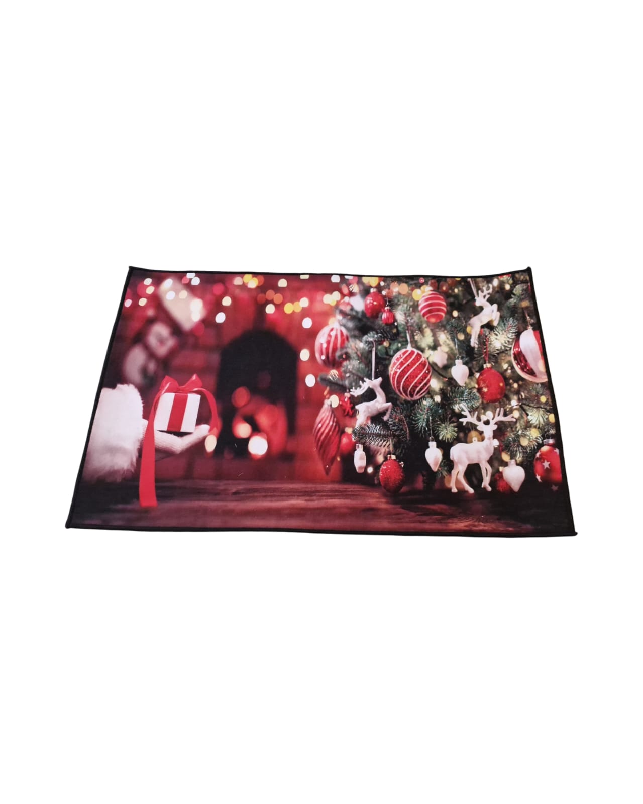 ALFOMBRA LISA NAVIDAD ANTIDESLIZANTE 50 X 80 CM - 1