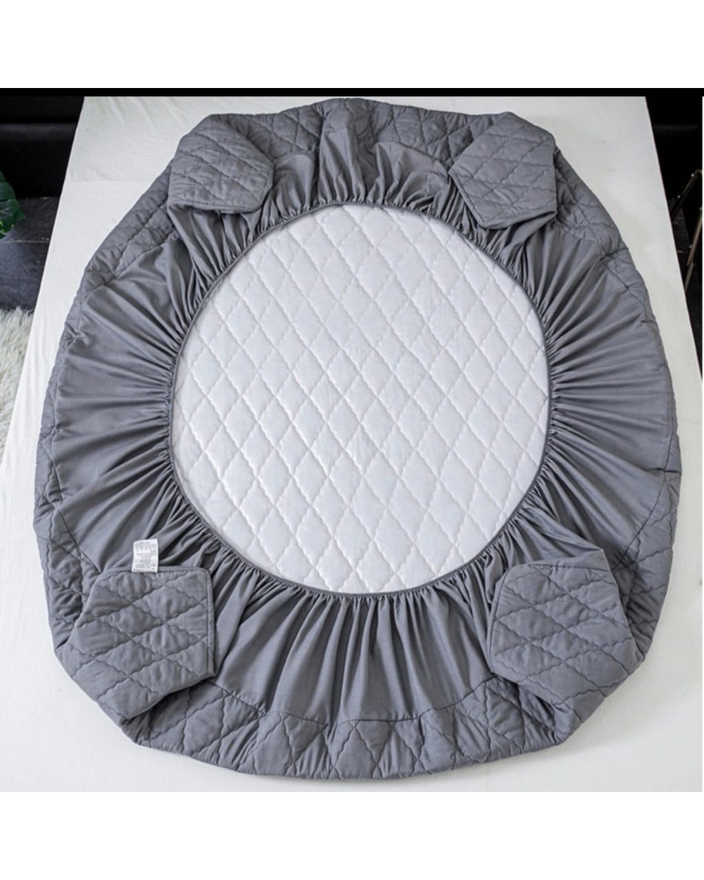 CUBRE COLCHOL 100% IMPERMEABLE 2,5 PLAZAS GRIS - 3
