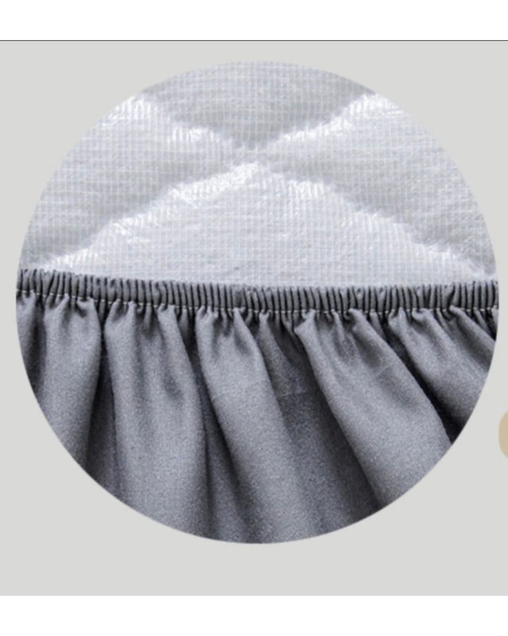CUBRE COLCHOL 100% IMPERMEABLE 2,5 PLAZAS GRIS - 4