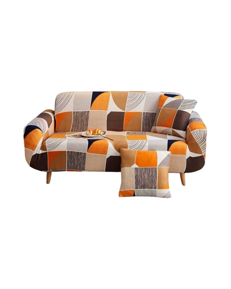 FUNDA CUBRE SILLON SOFA DE 1 CUERPO ELASTICADO - 1